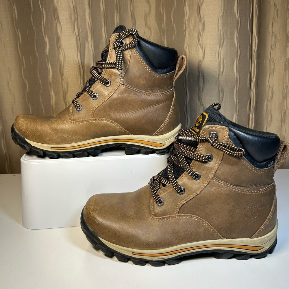 Timberland Waterproof 200 G Primaloft  6" Mid Boys 5 Warm Insulated Lace UpBoots